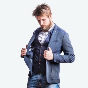 Blue suit