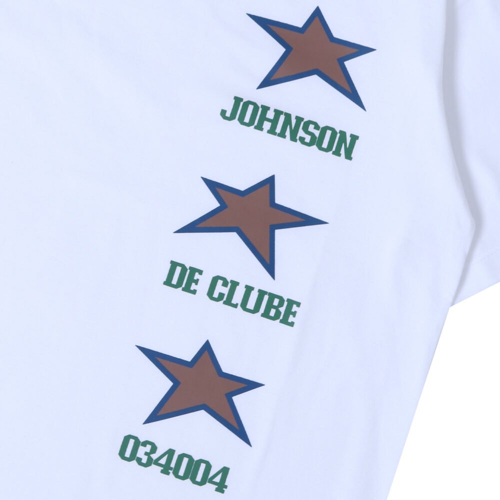 three star tee white